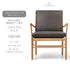 OW149 コロニアルチェア 特別仕様 オーク材 オイル仕上げ TERRA® (Sørensen Leather) 20367 Raku 柔らかなアニリンレザー カールハンセン&サン